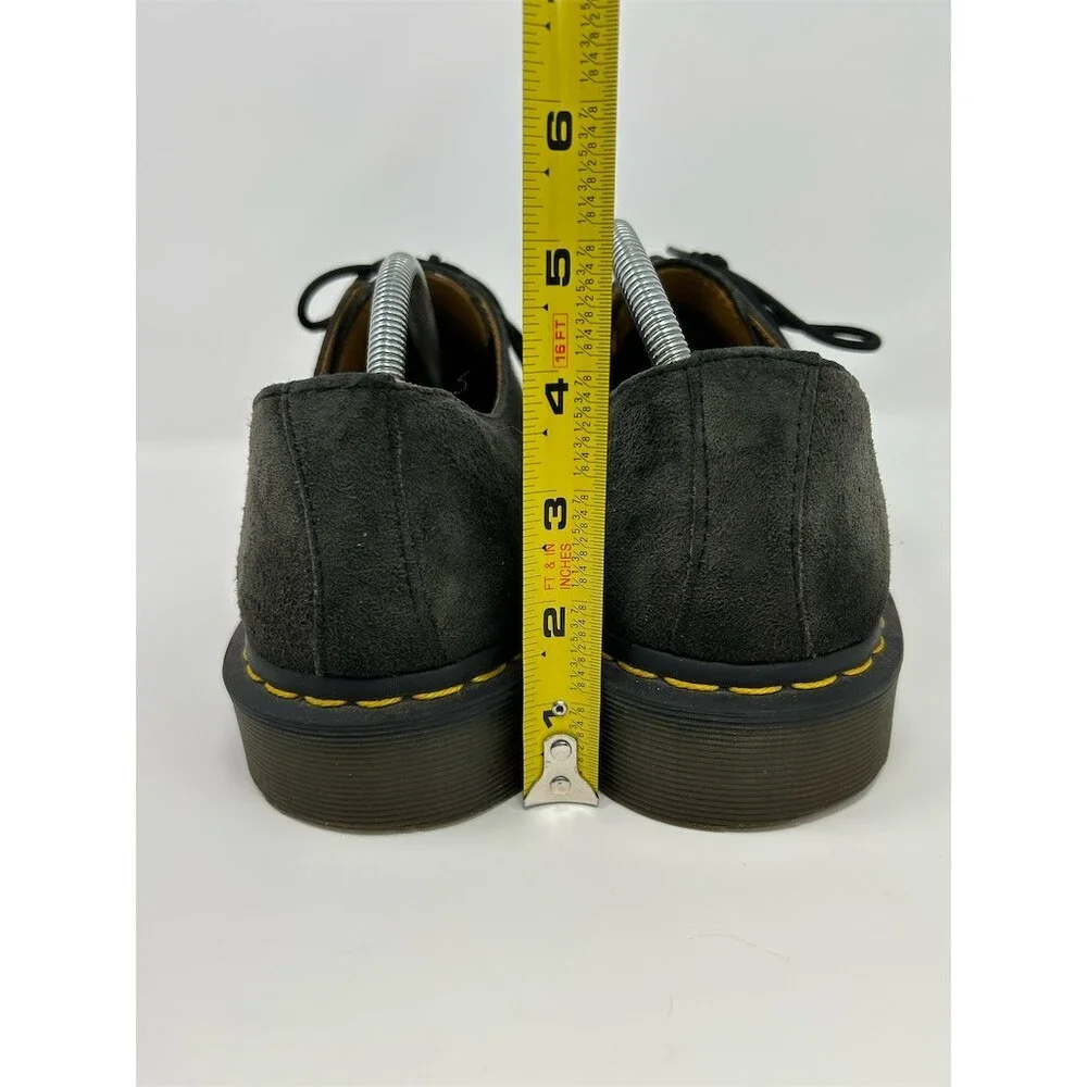 Dr. Martens 1461 Oxford Shoes Unisex Dark Gray Suede Lace Up Casual Size 11